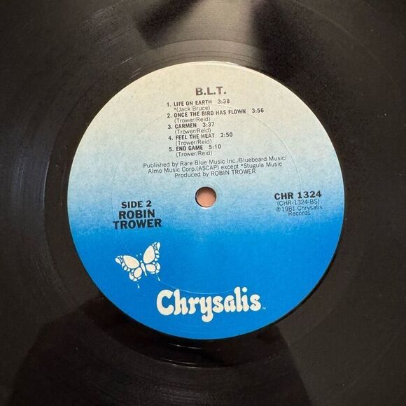 Robin Trower B.L.T. - Sterling Press ( 1981 , Vinyl LP, Chrysalis ) - Picture 7 of 8